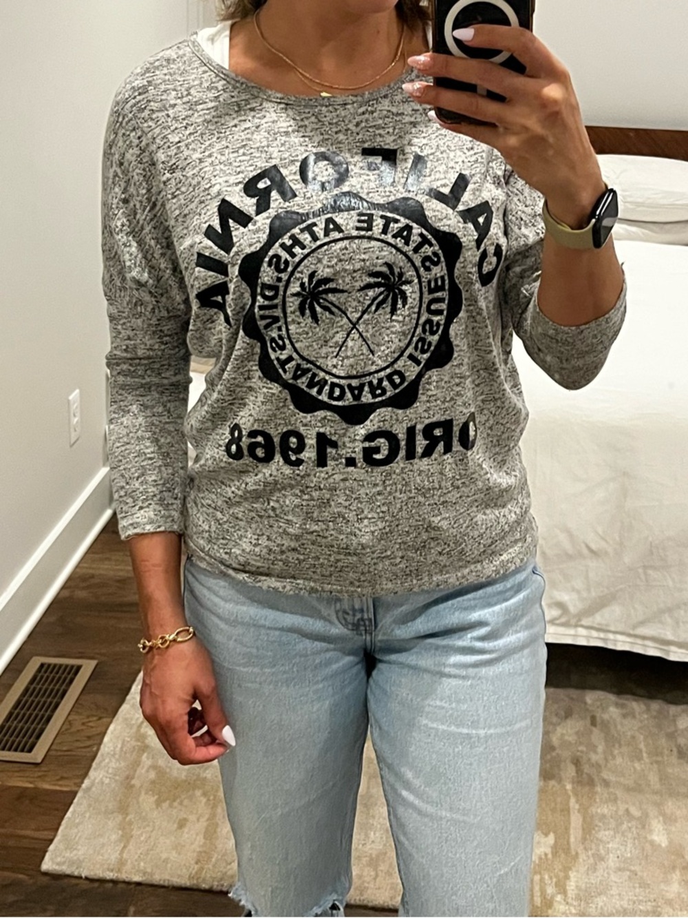 California Graphic Long Sleeve Top